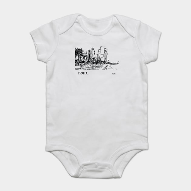 Doha Qatar Baby Bodysuit by Lakeric
